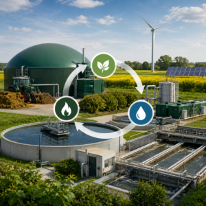 biogas y residuo